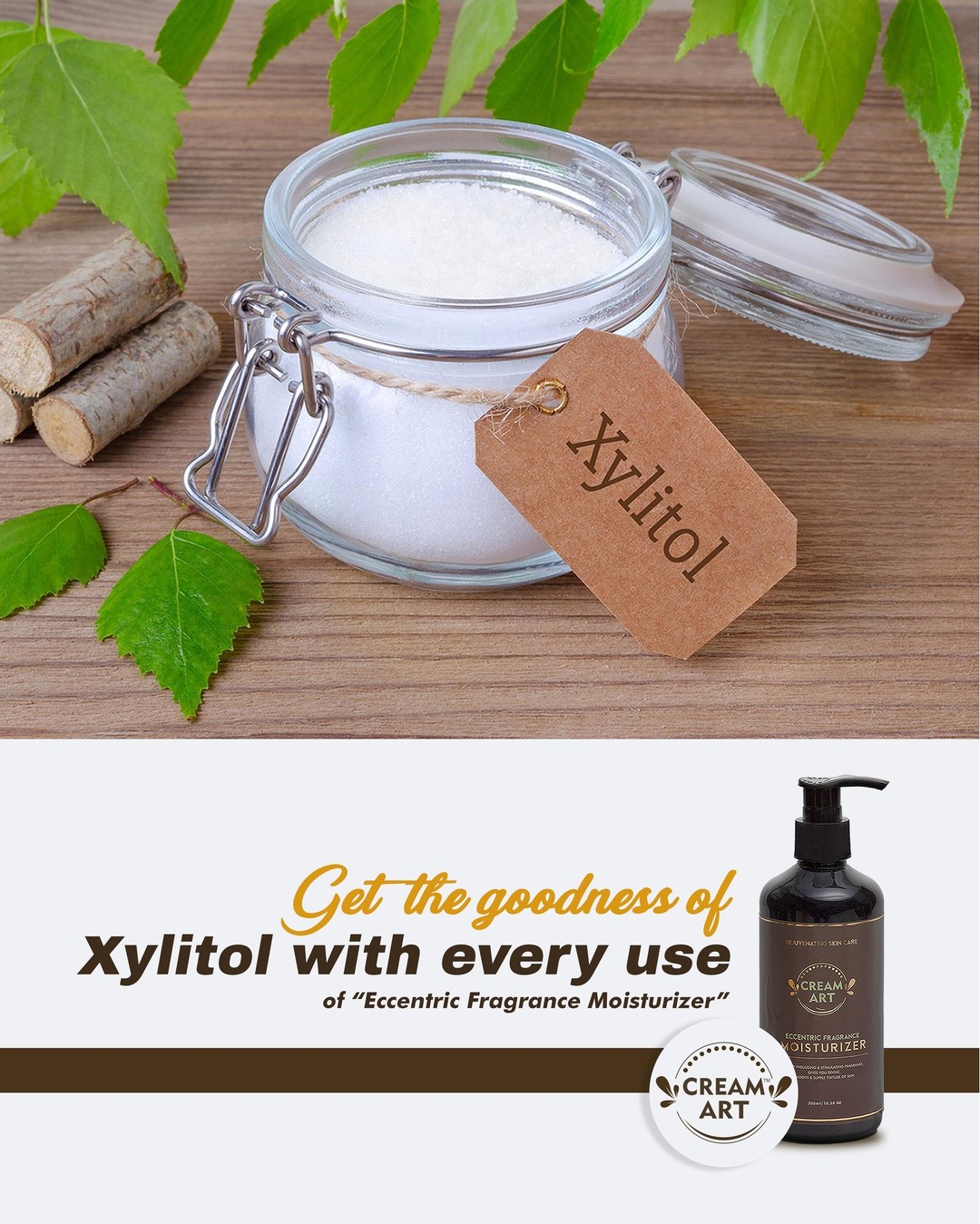 Xylitol Is A Fruit And Plant Extract That Is Ideal Ingredient For Moisturized Skin. Want The Best Of This Nutrient For Your Skin. Buy The All-Natural Luxurious Creamart Moisturizer With Eccentric Fragrance Now!!For More Details Visit: https://creamart.co.in/#xylitol #moisturizer #hydratedskin #skincareroutine #skincareproduct #luxuryproduct #creamart
